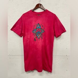 Vintage Y2K Dagoli “Star Dreamer” Tee, Size S, Pink and Blue